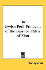 Tapa de The Jewish Peril Protocols of the Learned Elders of Zion