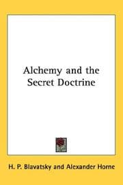 Tapa de Alchemy and the Secret Doctrine