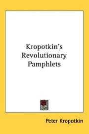 Tapa de Kropotkin's Revolutionary Pamphlets