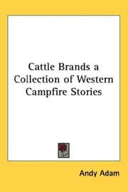Tapa de Cattle Brands a Collection of Western Campfire Stories