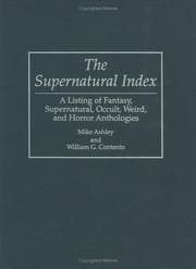 Tapa de The supernatural index