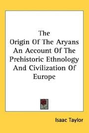 Tapa de The Origin of the Aryans an Account of the Prehistoric Ethnology And Civilization of Europe