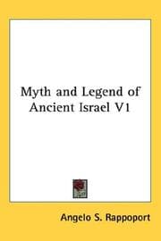 Tapa de Myth and Legend of Ancient Israel V1