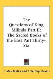 Tapa de The Questions of King Milinda Part II