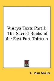 Tapa de Vinaya Texts Part I
