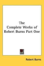 Tapa de The Complete Works of Robert Burns Part One