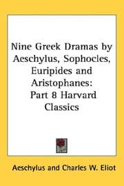 Tapa de Nine Greek Dramas by Aeschylus, Sophocles, Euripides and Aristophanes