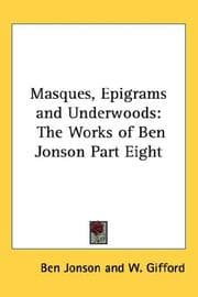 Tapa de Masques, Epigrams And Underwoods