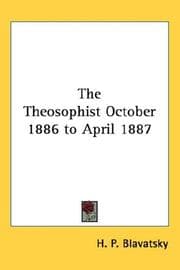 Tapa de The Theosophist October 1886 to April 1887