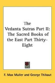 Tapa de The Vedanta Sutras Part II