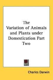 Tapa de The Variation of Animals and Plants under Domestication Part Two
