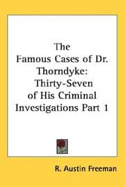 Tapa de Famous cases of Doctor Thorndyke