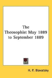 Tapa de The Theosophist May 1889 to September 1889