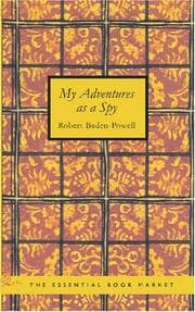 Tapa de My adventures as a spy