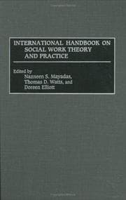 Tapa de International handbook on social work theory and practice