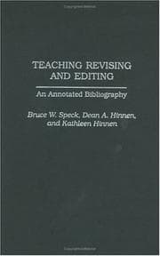 Tapa de Teaching revising and editing