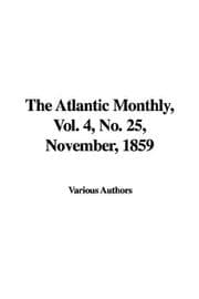 Tapa de The Atlantic Monthly, Vol. 4, No. 25, November, 1859