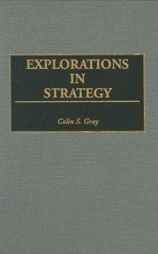 Tapa de Explorations in strategy