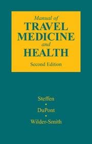 Tapa de Manual of travel medicine and health