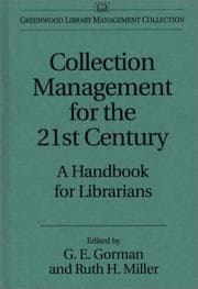Tapa de Collection management for the 21st century