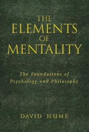 Tapa de Elements of mentality