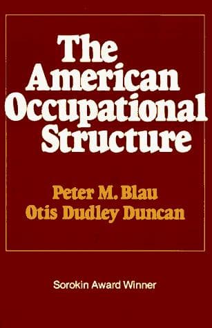 Tapa de The American occupational structure