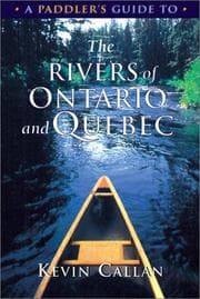 Tapa de A Paddler's Guide to the Rivers of Ontario and Quebec (Paddler's Guide)
