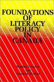 Tapa de Foundations of literacy policy in Canada