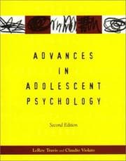 Tapa de Advances in adolescent psychology