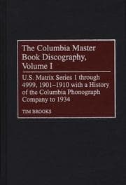 Tapa de The Columbia Master Book Discography, Volume I