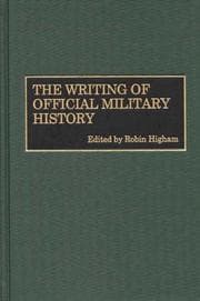 Tapa de The writing of official military history