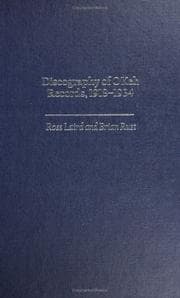 Tapa de Discography of OKeh Records, 1918-1934