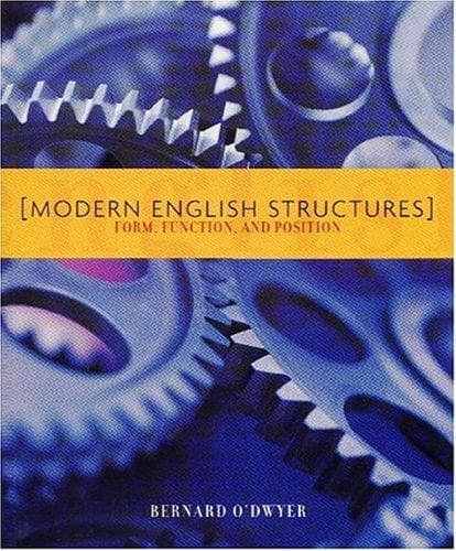Tapa de Modern English structures