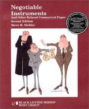 Tapa de Negotiable Instruments (2nd ed) (Black Letter Series) (Black Letter)