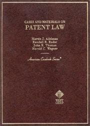 Tapa de Cases and materials on patent law