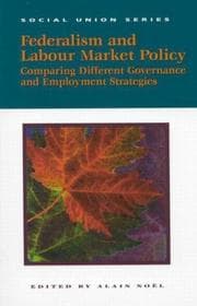 Tapa de Federalism and Labour Market Policy