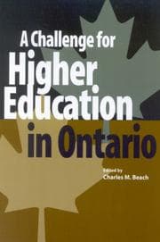 Tapa de A Challenge for Higher Education in Ontario (John Deutsch Institute)