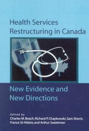 Tapa de Health services restructuring in Canada