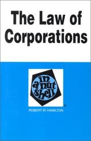 Tapa de The law of corporations in a nutshell