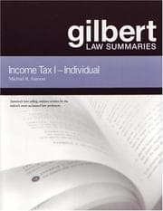 Tapa de Gilbert Law Summaries: Income Tax I