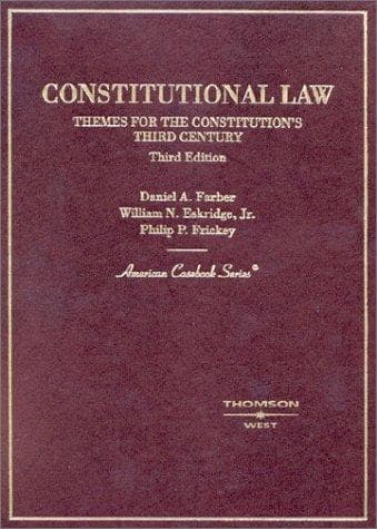 Tapa de Cases and materials on constitutional law