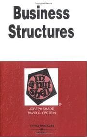 Tapa de Business structures in a nutshell