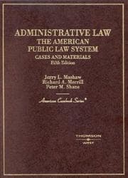 Tapa de Administrative law, the American public law system