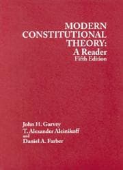 Tapa de Modern constitutional theory