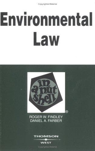 Tapa de Environmental law in a nutshell