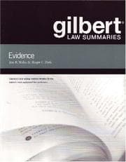 Tapa de Gilbert Law Summaries on Evidence