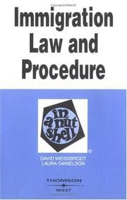 Tapa de Immigration law and procedure in a nutshell