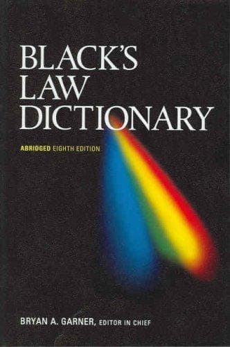 Tapa de Black's law dictionary