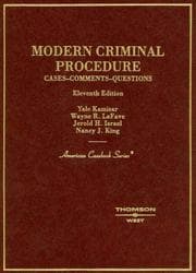 Tapa de Modern criminal procedure
