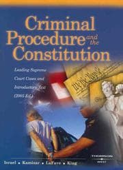 Tapa de Criminal procedure and the Constitution